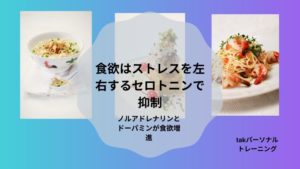 食欲はストレスを左右するセロトニンで抑制